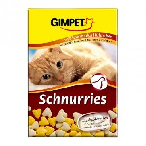 Витаминное лакомство для кошек Gimpet Schnurries курица
