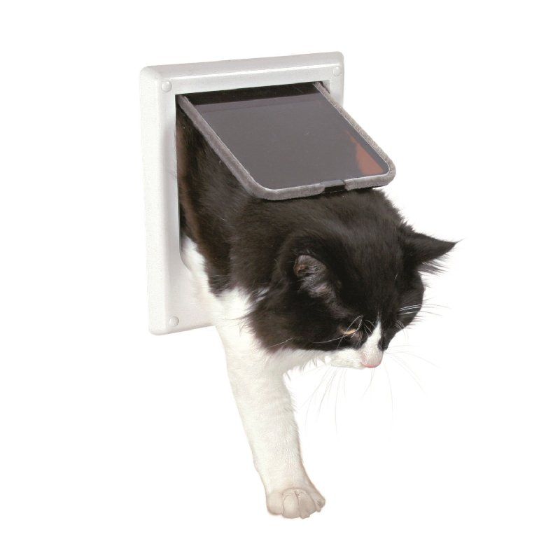 Дверца для кошки Trixie с 4 функциями и электромагнитным замком 165x216 мм.