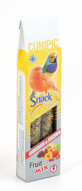 Лакомство для экзотических птиц CUNIPIC Snack Deluxe for Canaries&Finches-Fruit Mix 60 г.