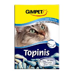Витаминное лакомство для кошек Gimpet Topinis форель