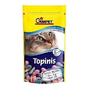 Витаминное лакомство для кошек Gimpet Topinis форель и творог 40 шт.
