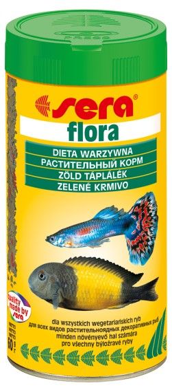 Корм для травоядных рыб Sera Flora хлопья