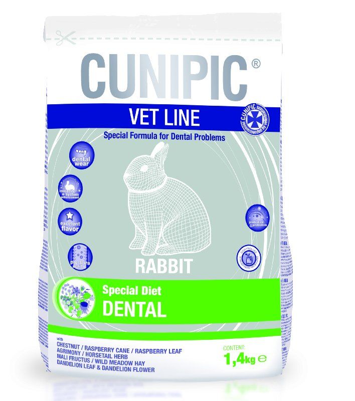 Корм для кроликов CUNIPIC Vet Line Rabbit Dental 1,4 кг.