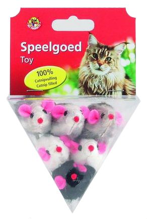 Набор игрушек для кошек I.P.T.S. Мышь плюшевая 60 мм.
