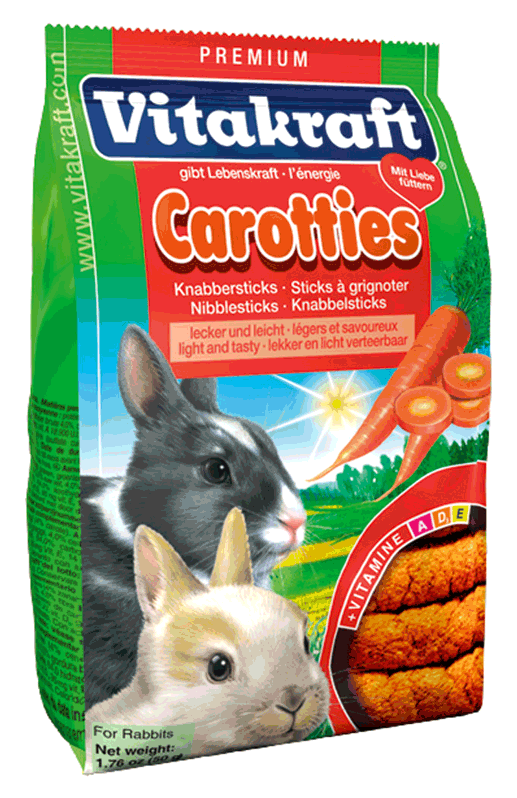 Палочки для кроликов Vitakraft Carotties морковь 50 г.