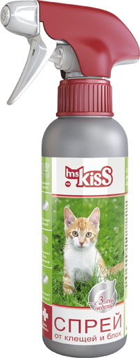 Спрей для кошек Ms.Kiss Репеллентный от паразитов 200 мл.