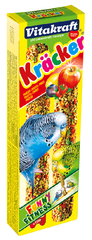 Крекеры для волнистых попугаев Vitakraft Krasker фрукты 2 шт.