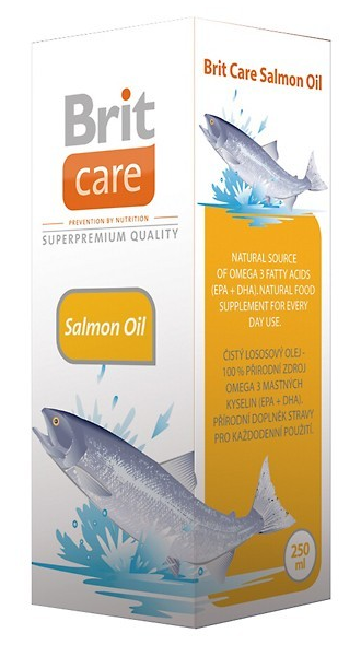 Лососевое масло для животных Brit Care Salmon Oil 250 мл.