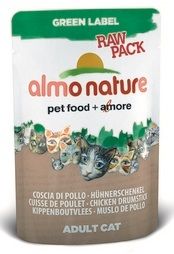 Паучи для кошек Almo Nature Green Label Raw Pack Cat Chicken Drumstick 0,055 кг.