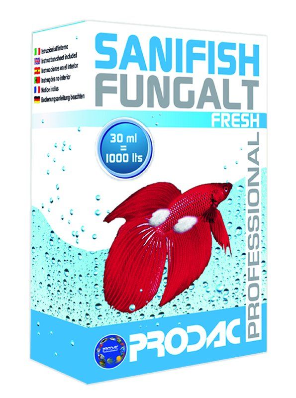 Препарат для воды Prodac Sanifish Fungalt fresh против образования грибков 30 мл.