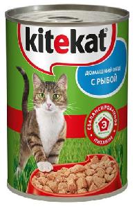 Консервы для кошек Kitekat рыба 0,4 кг.