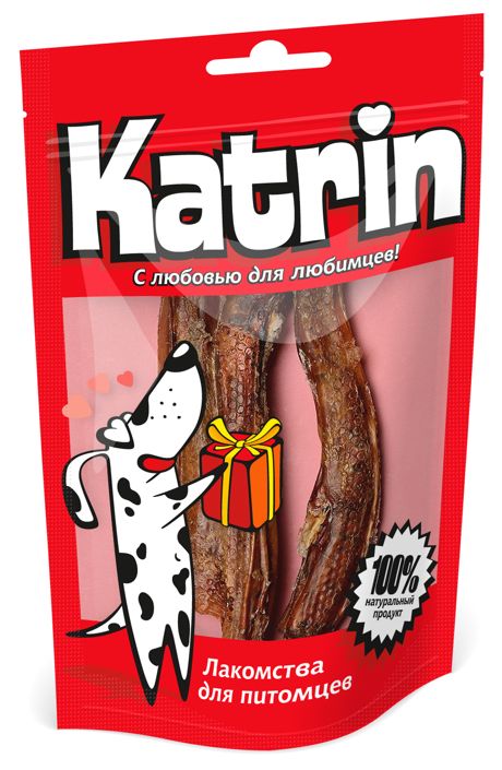Лакомство для собак Katrin пенис говяжий малый 2 шт.