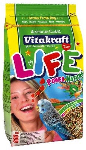 Корм для волнистых попугаев Vitakraft Life Power Nature 800 г.