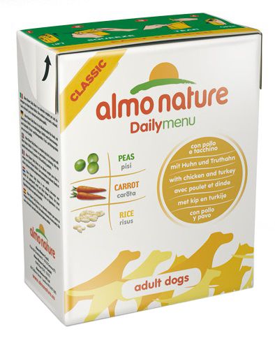 Консервы для собак Almo Nature Daily Menu Chicken&Turkey Tetrapack 0,375 кг.
