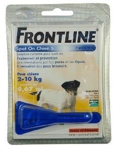 Капли для собак Merial Frontline Spot On S от блох 0,67 мл.
