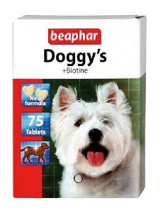 Витаминное лакомство для собак Beaphar Doggy`s+Biotin 75 шт.