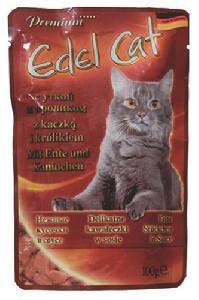 Паучи для кошек Edel Cat утка/кролик 0,1 кг.