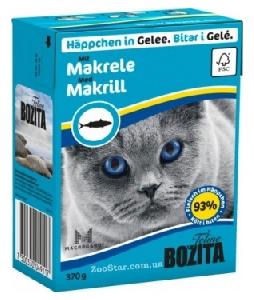 Консервы для кошек Bozita скумбрия в желе 0,37 кг.