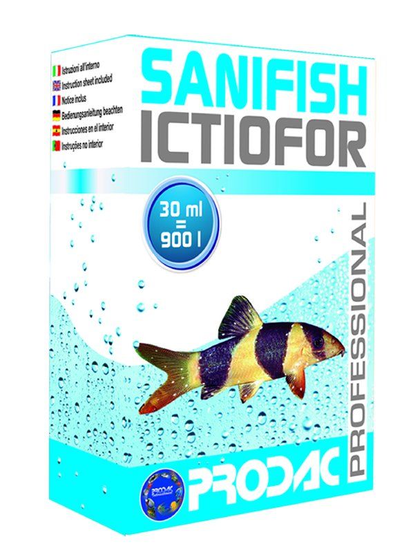 Препарат для воды Prodac Sanifish Ictiofor против ихтиофтириуса  30 мл.