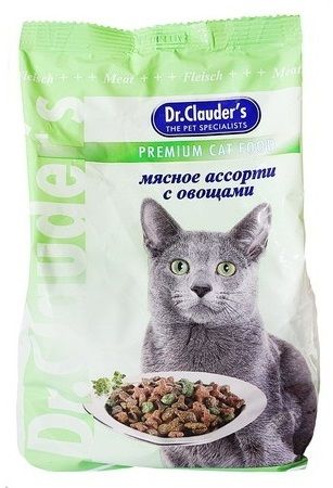 Сухой корм для кошек Dr.Clauder мясное ассорти с овощами