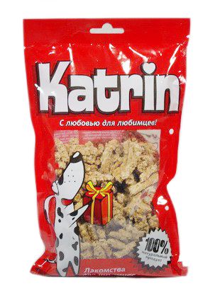 Лакомство для собак Katrin мясные хрустяшки 0,2 кг.
