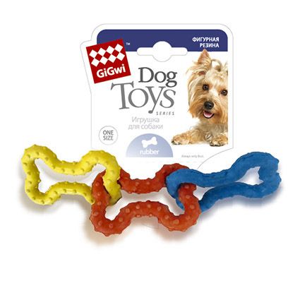Игрушка для собак GiGwi 3 резиновые косточки