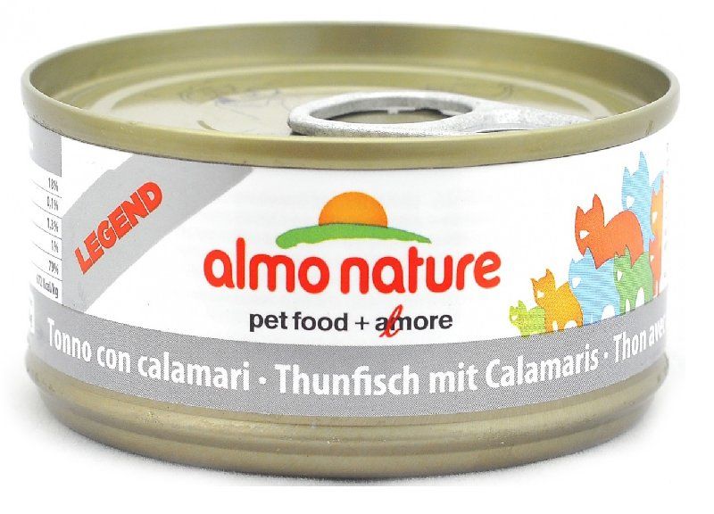 Консервы для кошек Almo Nature Legend Adult Cat Tuna&Squids 0,07 кг.