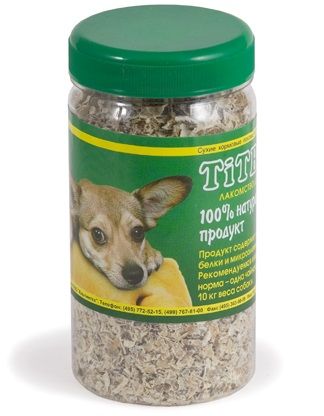 Лакомство для собак TiTBiT молотый говяжий рубец 0,15 кг.