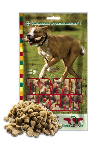Лакомство для собак GreenQzin Дрессура индейка и треска 0,05 кг.