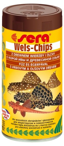 Корм для сомов Sera Wels Chips в пластинках