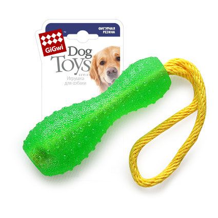 Игрушка для собак GiGwi гантель на веревке