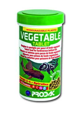 Корм для донных рыб-вегетарианцев Prodac Vegetable Tablet 