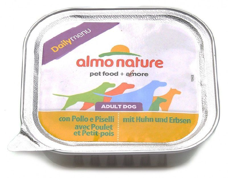 Паштет для собак Almo Nature Daily Menu with Chicken&Peas