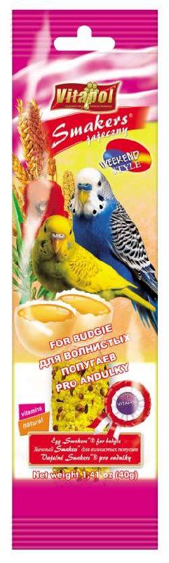 Лакомство для волнистых попугаев Vitapol Smakers Weekend Style с яйцом 40 г.