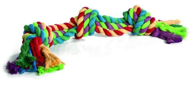 Игрушка для собак I.P.T.S. канат 3 узла разноцветный