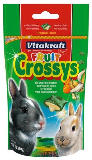 Подушечки для кроликов Vitakraft Crossys Fruit фрукты 50 г.