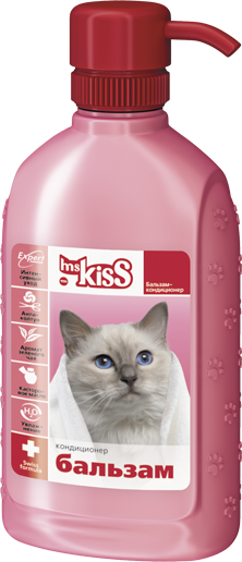 Бальзам-кондиционер для кошек Ms.Kiss 200 мл.