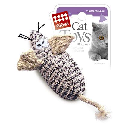 Игрушка для кошек GiGwi мышка с погремушкой