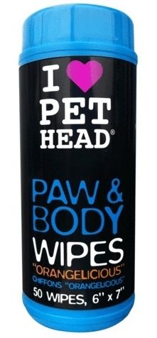 Салфетки для собак PetHead PAW & BODY Цитрусовый бум 50 шт.