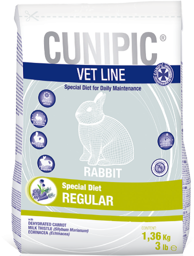 Корм для кроликов CUNIPIC Vet Line Adult Rabbit Regular 1,36 кг.