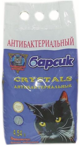 Наполнитель для кошачьего туалета БАРСИК Кристалл 4,54 л.