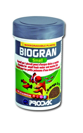 Корм для пресноводных и морских рыб Prodac Biogran Small в гранулах