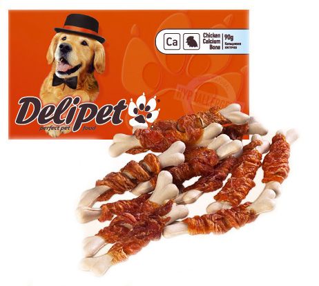 Лакомство для собак DeliPet кальциевая косточка 0,05 кг.