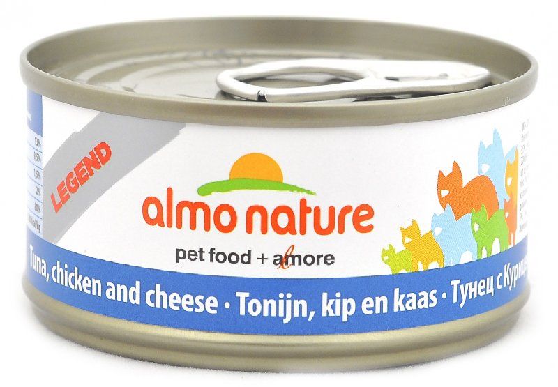 Консервы для кошек Almo Nature Legend Adult Cat Tuna&Chicken&Cheese 0,07 кг.