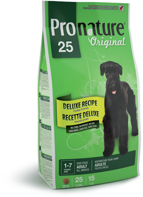 Сухой корм для собак Pronature Original 25 Deluxe Recipt Chicken Formula 