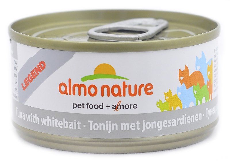 Консервы для кошек Almo Nature Legend Adult Cat Tuna&White Bait 0,07 кг.