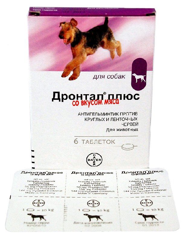 Антигельминтик для собак Bayer Дронтал 6 таб.