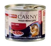 Консервы для кошек Animonda CARNY ADULT с говядиной и сердцем 0,2 кг.